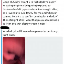 My Snapchat SLUT loves fucking her dildo in her bedroom for daddy whilst family are home 🤫😈 #agdkMxJL
