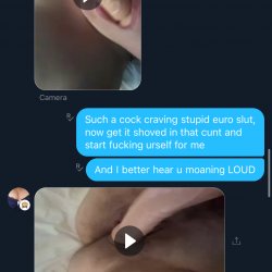 DUMB DESPERATE NEEDY Euro Kik whore trying to get my attention with her wet pussy & tits πͺπΊπ΅βπ« #PPFadcCE