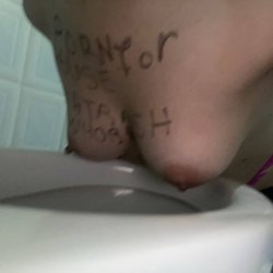 Dumb slave whore wants to keep being porn and ruins her tits to look even more pathetic #XYGNrHsu