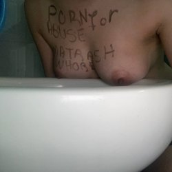 Dumb slave whore wants to keep being porn and ruins her tits to look even more pathetic #eAmHWWr7
