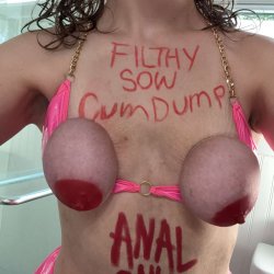 Filthy anal only piggy stuff her ass with vegetables and rolls around in the dirt #XDWwpCbk