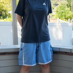 Topless In Shorts - AI Generated Gender Swap #nXYeo9Q1